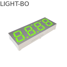 أصفر أخضر 4 أرقام 0.56 بوصة 7 أجزاء شاشة LED بيضاء جزء رمادي السطح